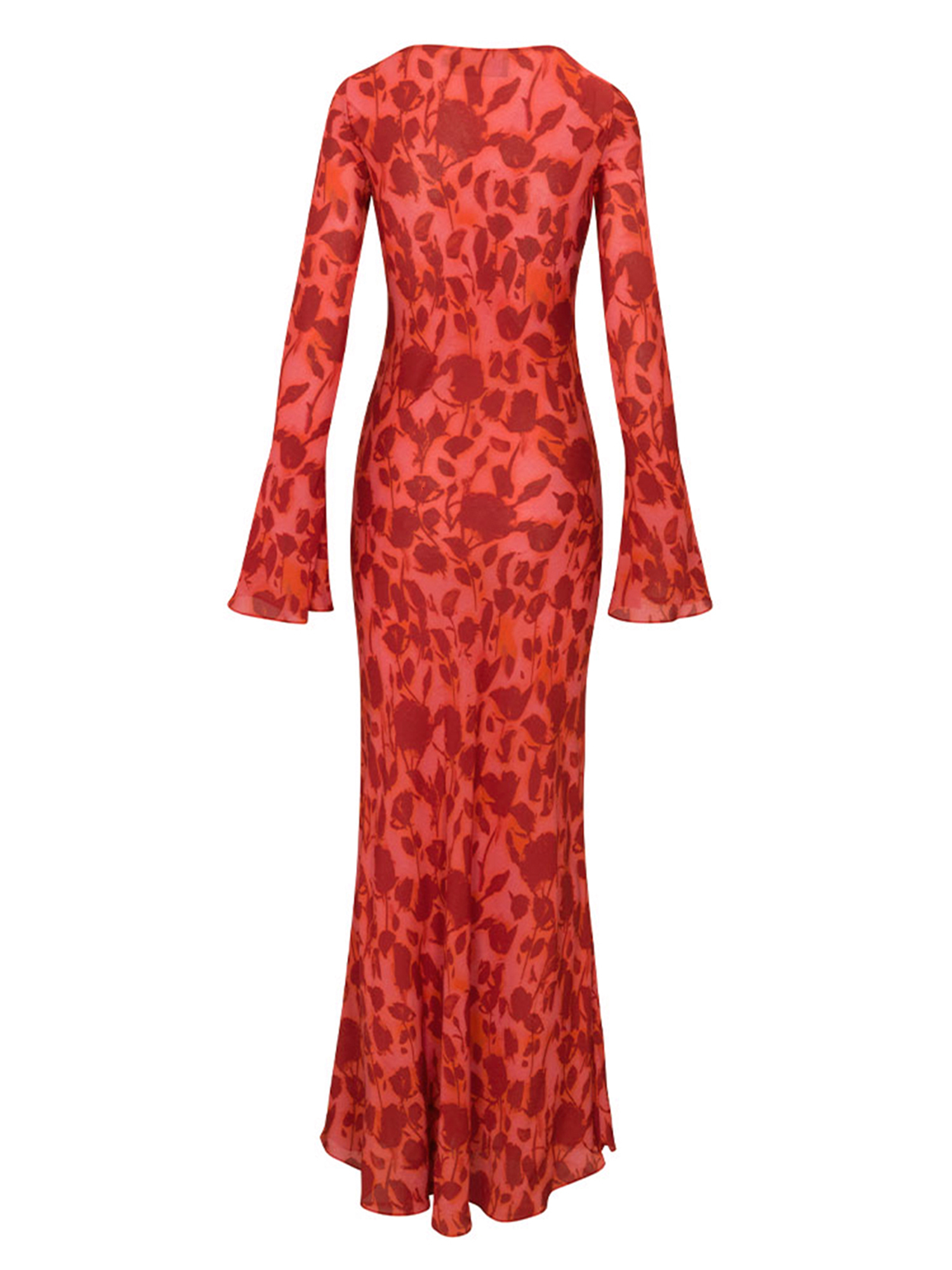 Party Dresses Women Long Flare Sleeve Bodycon Y2K Vintage Round Collar Slim Fit 230508