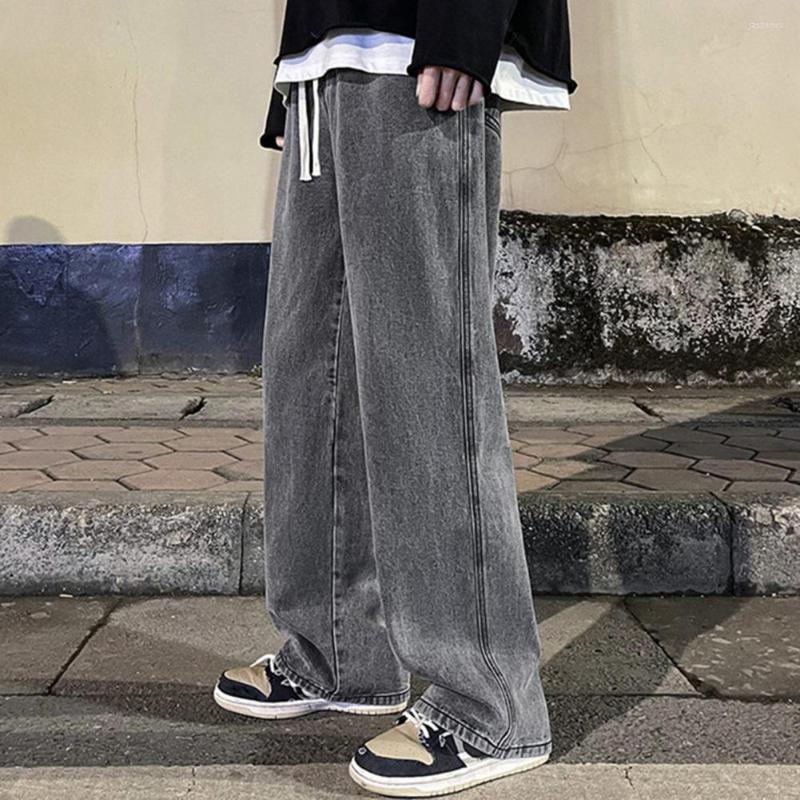 Men's Jeans Trendy Men Trousers Solid Color Match Top Colorfast Full Length Pants, Light blue
Men's Jeans Trendy Men Trousers Solid Color Match Top Colorfast Full Length Pants, Light blue