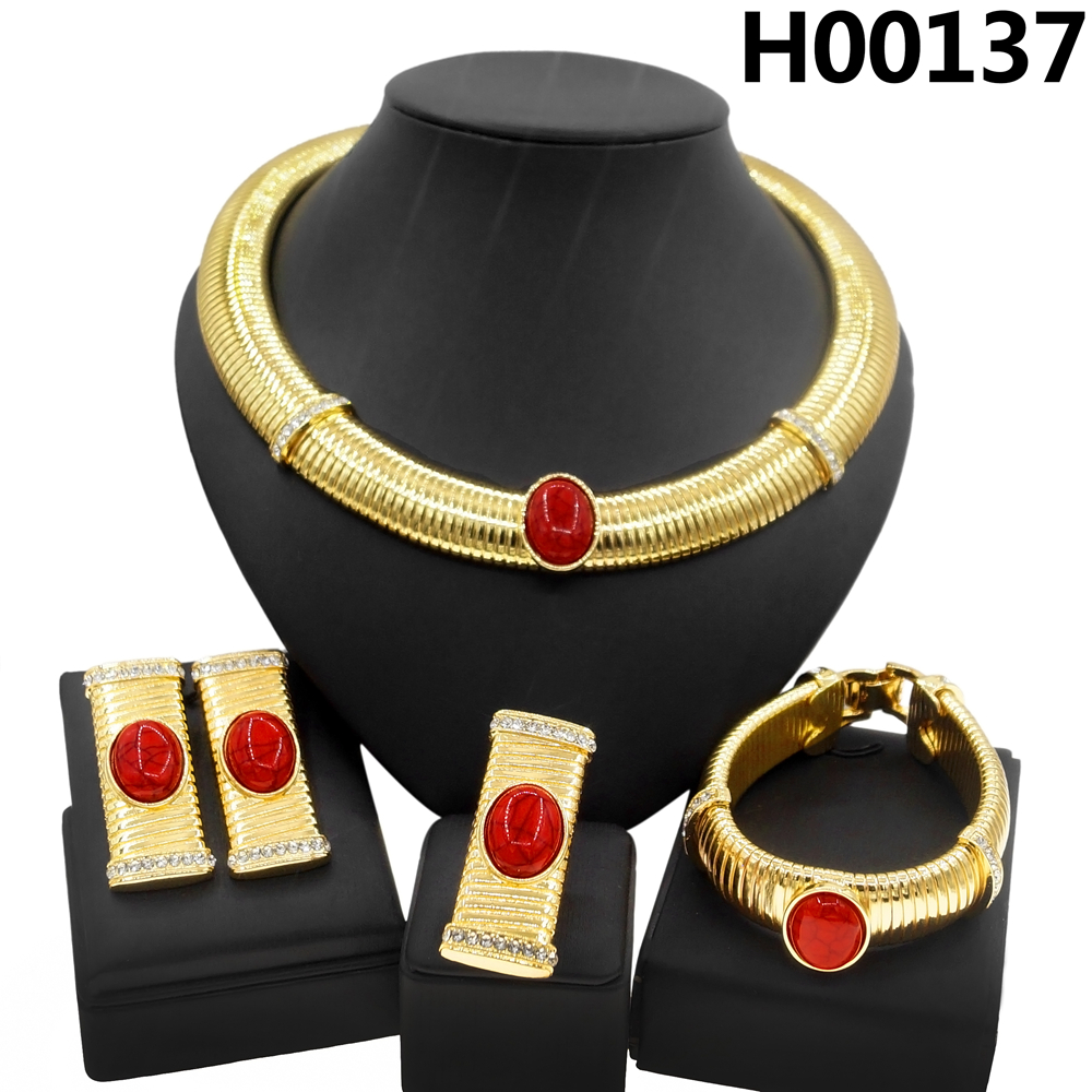 Yulaili Ladys Jewelry Set Necklace Bracelet Earrings Ring Party Dating Fashion Gold Plated Stainless steel Jewelry Sets, Silver
Yulaili Ladys Jewelry Set Necklace Bracelet Earrings Ring Party Dating Fashion Gold Plated Stainless steel Jewelry Sets, Silver