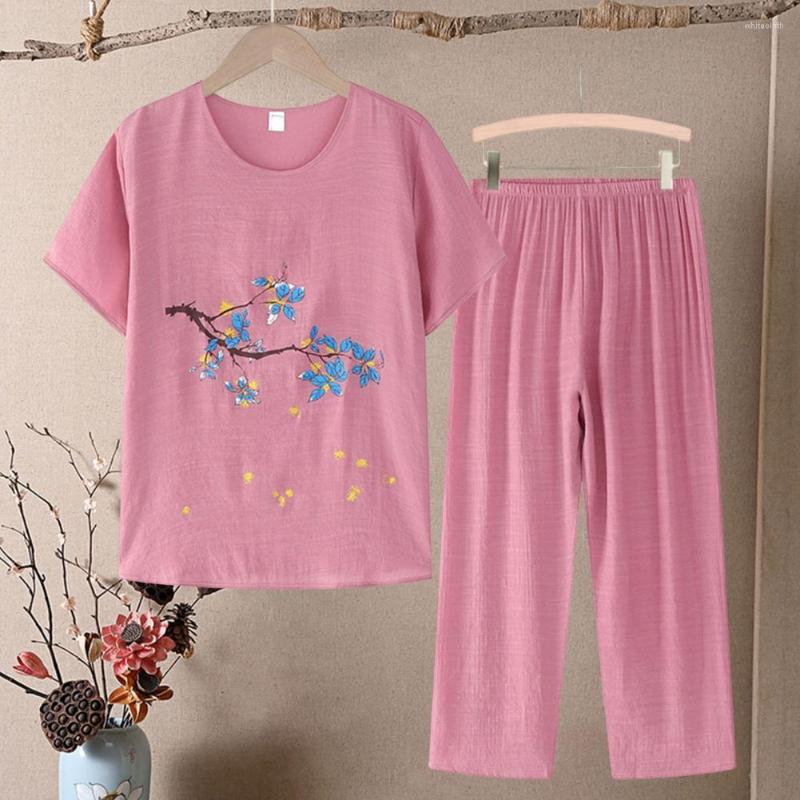 Women's Two Piece Pants Lady Fashion Shirt Set Cotton Linen Blouse Pieces Summer Casual Loose Short Sleeve Tops Beach Outfits, Blue
Women's Two Piece Pants Lady Fashion Shirt Set Cotton Linen Blouse Pieces Summer Casual Loose Short Sleeve Tops Beach Outfits, Blue
