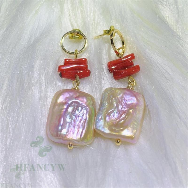 Dangle Earrings 15-20mm Color Baroque Pearl Earring 18 K Gold Ear Drop Jewelry Hook Gift Party Wedding
Dangle Earrings 15-20mm Color Baroque Pearl Earring 18 K Gold Ear Drop Jewelry Hook Gift Party Wedding