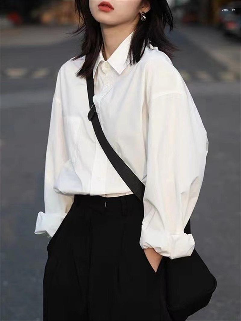 Women's Blouses Large Spring Shirt Long Women Basic Style Blue Turn Down Collar Solid Female Loose Leisure Straight Office Lady Blouse 2023
Women's Blouses Large Spring Shirt Long Women Basic Style Blue Turn Down Collar Solid Female Loose Leisure Straight Office Lady Blouse 2023
