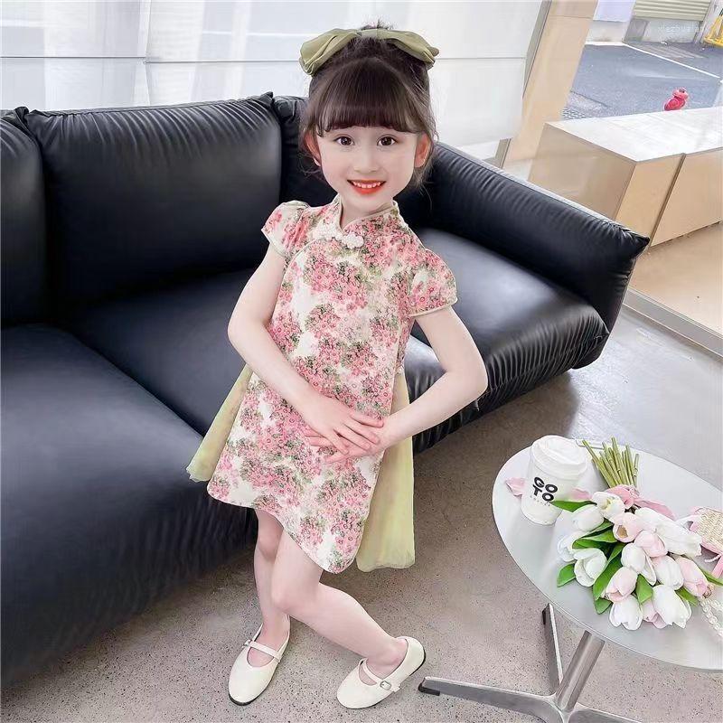 Girl Dresses Girls 2023 Summer Little Floral Cheongsam Princess 2-7 Years Old Toddler Clothes Kids, Am2533 green
Girl Dresses Girls 2023 Summer Little Floral Cheongsam Princess 2-7 Years Old Toddler Clothes Kids, Am2533 green