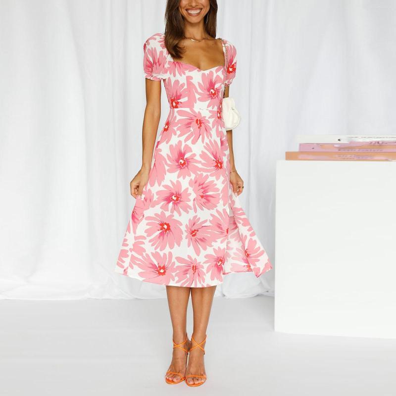 Casual Dresses Women Loose Bohemian Floral Dress Long Maxi Summer Beach Swing Ladies, Pink
Casual Dresses Women Loose Bohemian Floral Dress Long Maxi Summer Beach Swing Ladies, Pink