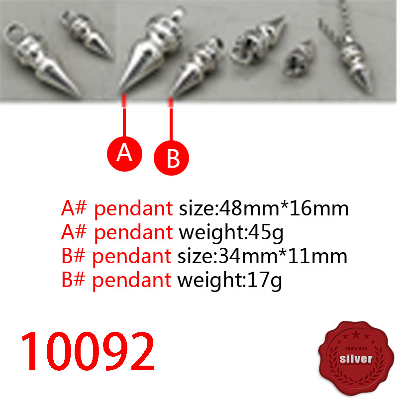 10092 European and American pendant jewelry S925 sterling silver fashion personality punk hip-hop willow nail conical pendant classic jewelry
10092 European and American pendant jewelry S925 sterling silver fashion personality punk hip-hop willow nail conical pendant classic jewelry