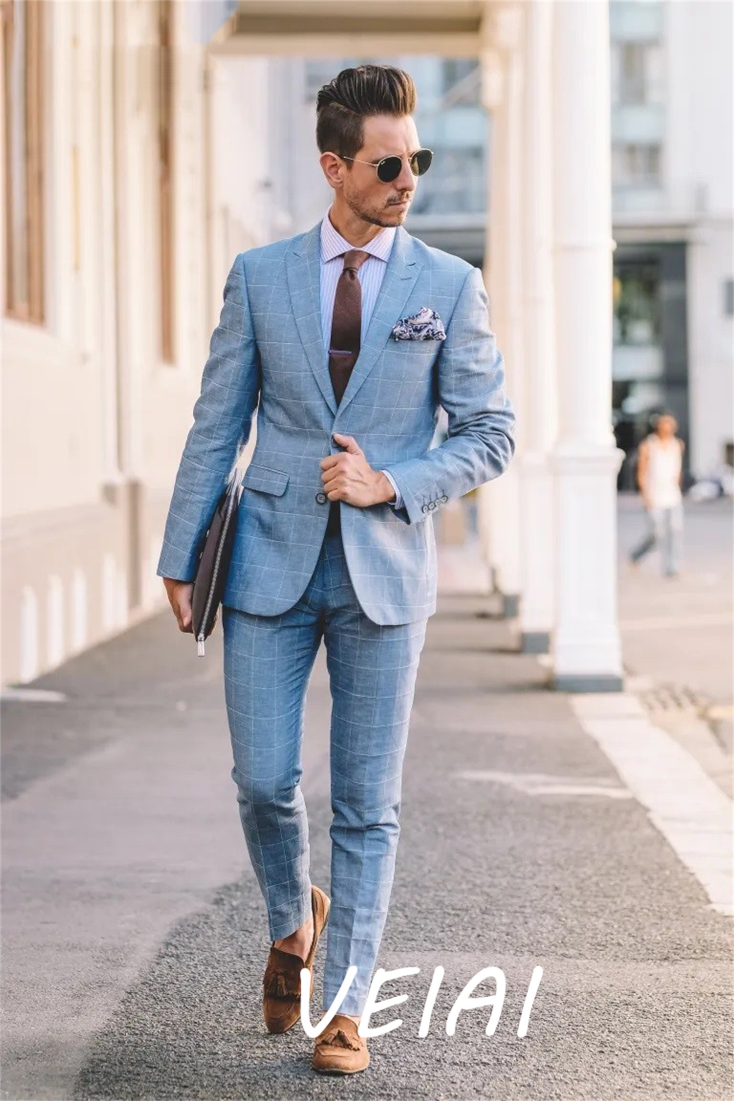 Men's Suits Blazers Sky Blue Men Business Suits 2 Piece Blazer Sets terno social masculino Peaked Lapel Single Breasted Wedding Groom Wear 230509, Picture style1
Men's Suits Blazers Sky Blue Men Business Suits 2 Piece Blazer Sets terno social masculino Peaked Lapel Single Breasted Wedding Groom Wear 230509, Picture style1