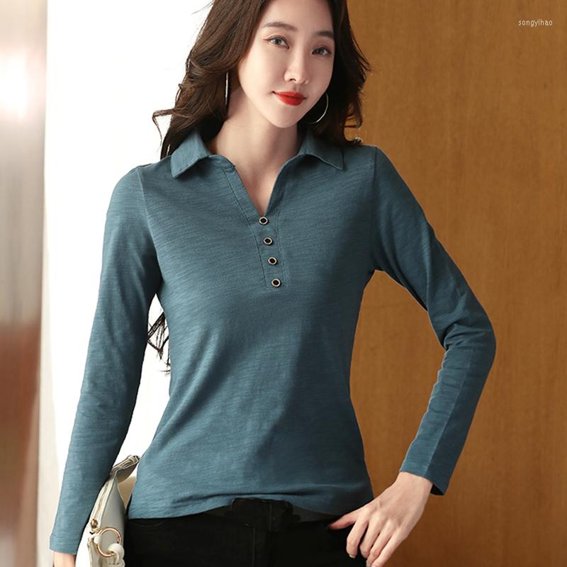 Women's T Shirts Button Shirt Women Tee Femme Cotton Long Sleeve Tops 2023 Autumn Korean Style Woman Clothes Casual Tshirt Camiseta Mujer, Black
Women's T Shirts Button Shirt Women Tee Femme Cotton Long Sleeve Tops 2023 Autumn Korean Style Woman Clothes Casual Tshirt Camiseta Mujer, Black