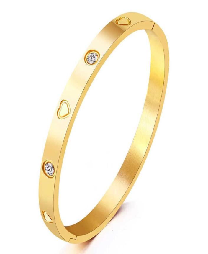 Wedding Jewelry Bangle Wholale Custom Gold Plated Heart Stainls Steel Bangle Bracelet with for Women Jewelry Valentine039s Day 1820634
Wedding Jewelry Bangle Wholale Custom Gold Plated Heart Stainls Steel Bangle Bracelet with for Women Jewelry Valentine039s Day 1820634