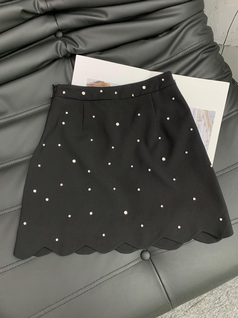 Skirts Summer Short Skirt Full Drill High Waist Half Wavy A Line Version Dotted Slim Figure, Black
Skirts Summer Short Skirt Full Drill High Waist Half Wavy A Line Version Dotted Slim Figure, Black