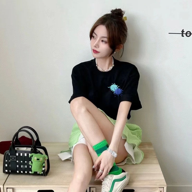Designer' New LL Gradient Color Explosion T-shirt Fashion Everything T-shirts, Black
Designer' New LL Gradient Color Explosion T-shirt Fashion Everything T-shirts, Black