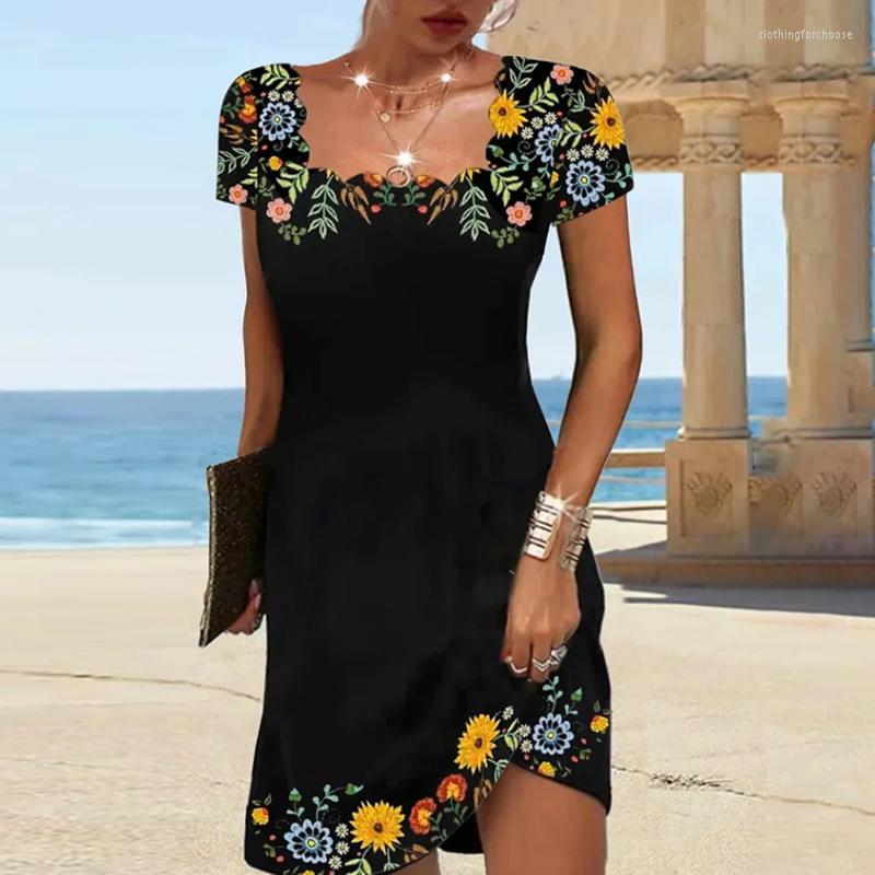 Casual Dresses Summer Women Dress 2023 Print Short-sleeve Elegant Floral Theme Printed Female Fashionable Knee Length, Style 2
Casual Dresses Summer Women Dress 2023 Print Short-sleeve Elegant Floral Theme Printed Female Fashionable Knee Length, Style 2