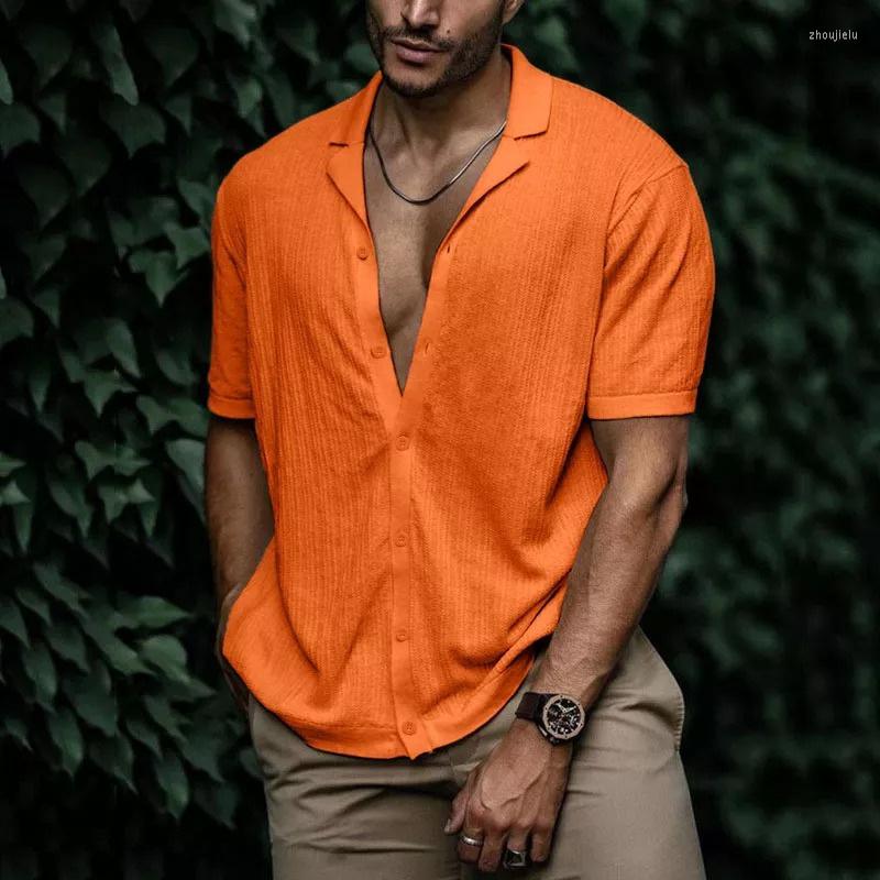 Men's Casual Shirts Summer Cotton For Men Short Sleeved Blouses Solid Turn-Down Collar Soft Cardigan Male Camisas Hombre, Black
Men's Casual Shirts Summer Cotton For Men Short Sleeved Blouses Solid Turn-Down Collar Soft Cardigan Male Camisas Hombre, Black