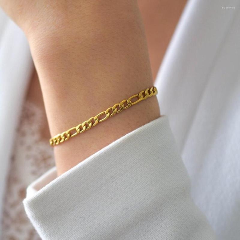 Link Bracelets Steampunk Jewelry Stainless Steel Bracelet Figaro Chain Bangles For Women Hiphop Trendy Wrist Gift
Link Bracelets Steampunk Jewelry Stainless Steel Bracelet Figaro Chain Bangles For Women Hiphop Trendy Wrist Gift