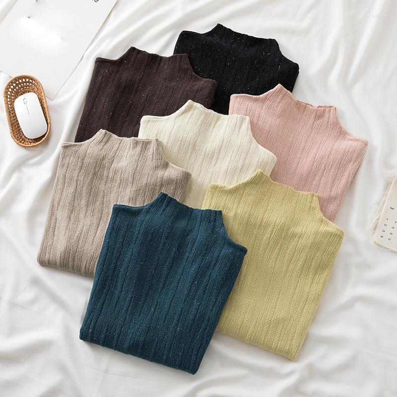 Women's Sweaters Bright Silk Mock Neck Sweater Women Pullover Autumn Winter Korean Female Soft Warm Jumpers Pull Femme Hiver Solid Knit, Apricot
Women's Sweaters Bright Silk Mock Neck Sweater Women Pullover Autumn Winter Korean Female Soft Warm Jumpers Pull Femme Hiver Solid Knit, Apricot