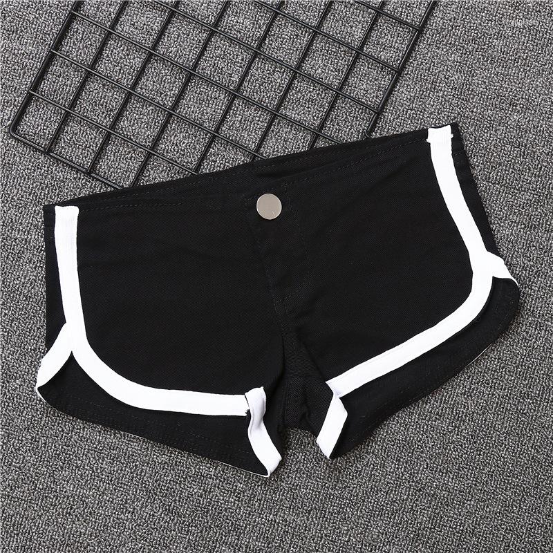 Women' Shorts Slim Fit Black And White Contrast Sexy Cotton Elastic Women 
Women' Shorts Slim Fit Black And White Contrast Sexy Cotton Elastic Women