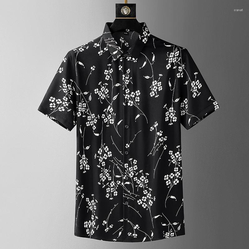 Men's Casual Shirts Light Luxury High-end Fashion Floral Shirt Short Sleeved Men's 2023 Summer Handsome Large Top, Black
Men's Casual Shirts Light Luxury High-end Fashion Floral Shirt Short Sleeved Men's 2023 Summer Handsome Large Top, Black