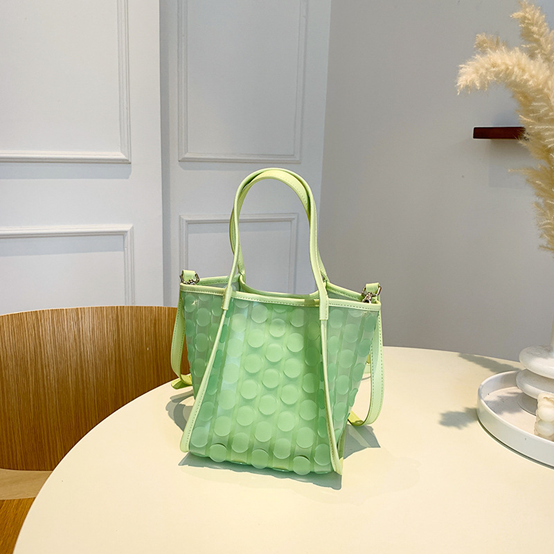 Bucket Bag New Large Capacity Women's Bag Jelly Vegetable Basket Handbag Shoulder Bags Classic, 18*19*18cm
Bucket Bag New Large Capacity Women's Bag Jelly Vegetable Basket Handbag Shoulder Bags Classic, 18*19*18cm