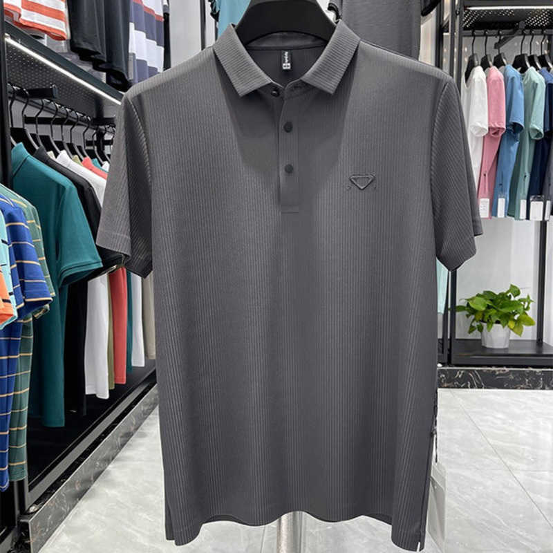Casual Ice Polo Shirt Mens Womens Short Sleeve Embroidered Letter Sweatshirt Designer Tshirt Business Comfortable Pullover Top Slim Breathable tee, Black
Casual Ice Polo Shirt Mens Womens Short Sleeve Embroidered Letter Sweatshirt Designer Tshirt Business Comfortable Pullover Top Slim Breathable tee, Black
