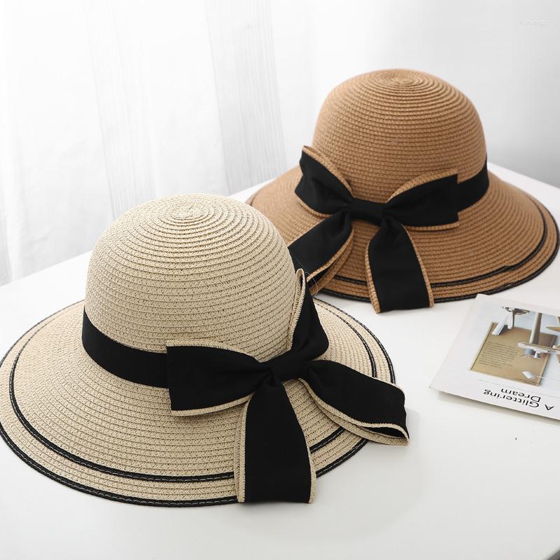 Wide Brim Hats Women'S Summer Outing Sunscreen Bowknot Korean Version Beach Hat, Khaki
Wide Brim Hats Women'S Summer Outing Sunscreen Bowknot Korean Version Beach Hat, Khaki