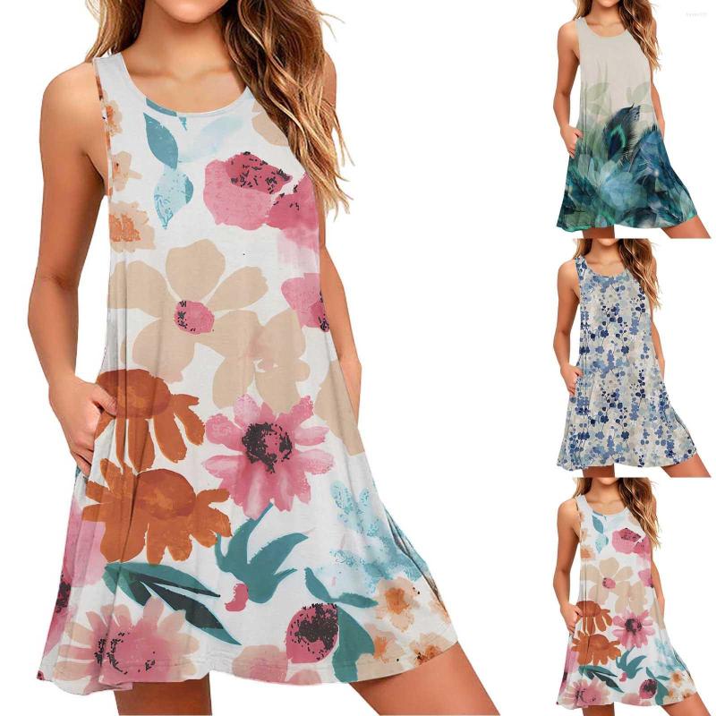 Casual Dresses Women Summer Dress 2023 Floral Print Sleeveless O-Neck Loose Vest Female Beach Boho White Vestidos, Black-d
Casual Dresses Women Summer Dress 2023 Floral Print Sleeveless O-Neck Loose Vest Female Beach Boho White Vestidos, Black-d