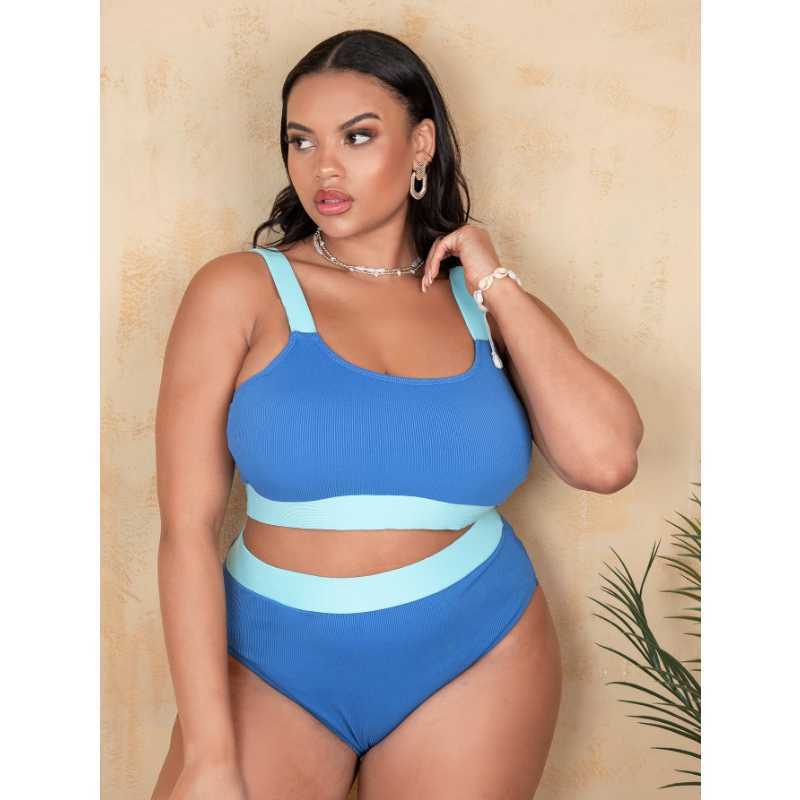 Women's Plus Size Swimwear Plus Bikinis 2023 Women Large Swimsuit High Waist Push Up Swimwear Female Beach Wear Blue Bandage Bathing Suit Z0508, Shj20171-hei
Women's Plus Size Swimwear Plus Bikinis 2023 Women Large Swimsuit High Waist Push Up Swimwear Female Beach Wear Blue Bandage Bathing Suit Z0508, Shj20171-hei