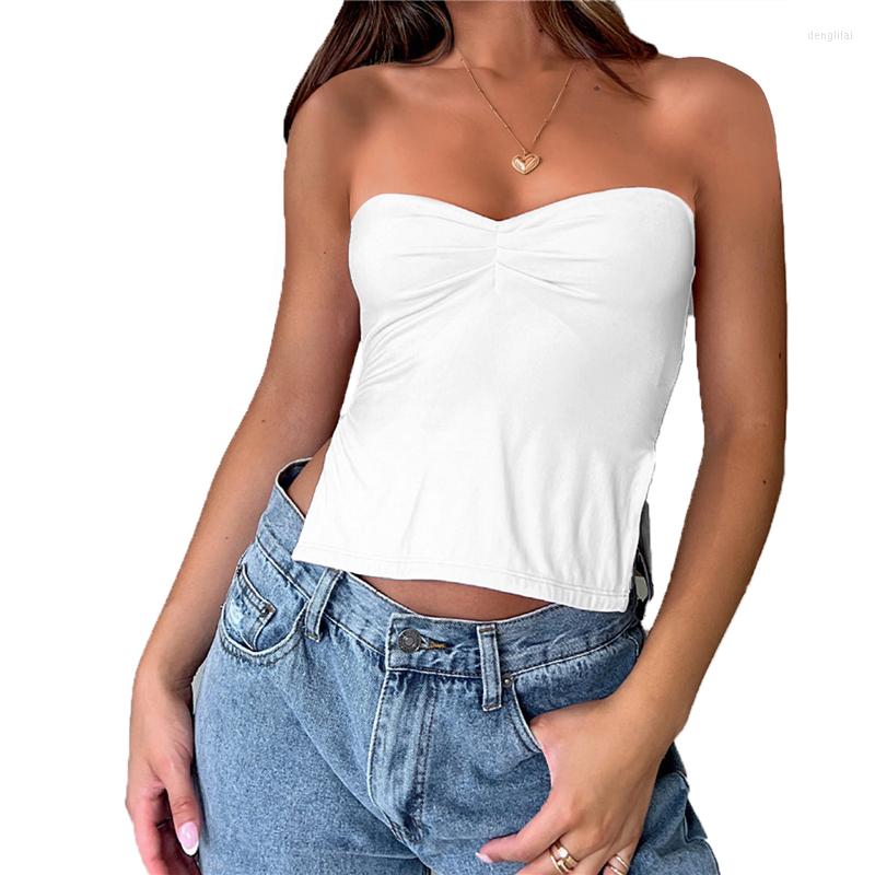 Women' Tanks Xingqing Basic Tube Top Y2k Clothes Women Off Shoulder Strapless Sleeveless Slim Fit T Shirt Going Out Vest Streetwear, As photo shows
Women' Tanks Xingqing Basic Tube Top Y2k Clothes Women Off Shoulder Strapless Sleeveless Slim Fit T Shirt Going Out Vest Streetwear, As photo shows