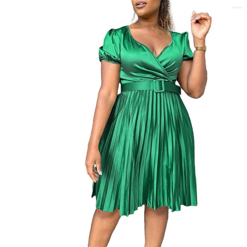 Ethnic Clothing Pleated African Dresses For Women 2023 Summer V-neck Sexy White Black Evening Party Robe Clothes With Belt
Ethnic Clothing Pleated African Dresses For Women 2023 Summer V-neck Sexy White Black Evening Party Robe Clothes With Belt