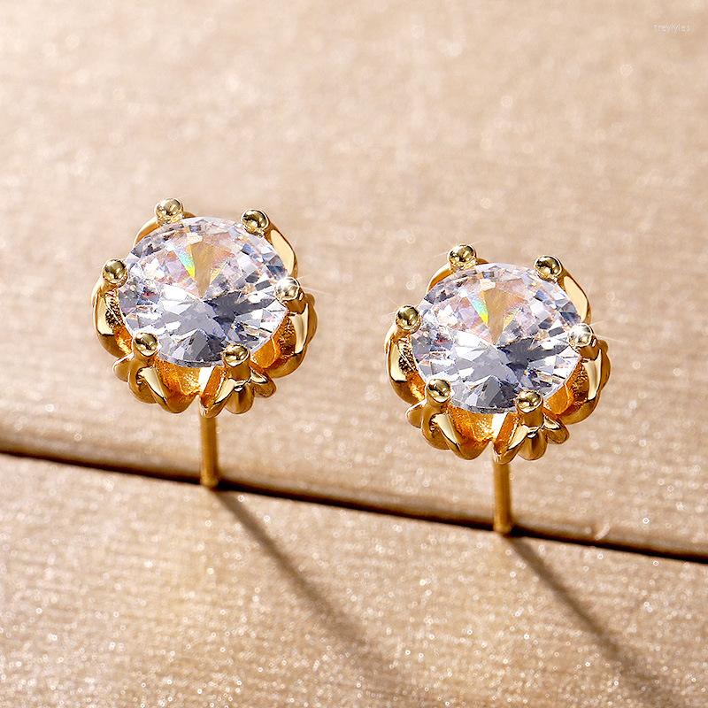 Stud Earrings Classic For Women Trend Crystal Zirconia Gold Color Earings Accessories Female Jewelry Dropship Suppliers KBE097
Stud Earrings Classic For Women Trend Crystal Zirconia Gold Color Earings Accessories Female Jewelry Dropship Suppliers KBE097