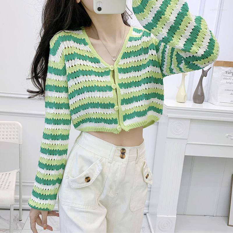 Women' Knits Fashion V-Neck Stripe Knitted Cardigan Spring Summer Casual Women' Sun Protection Shirt Vintage Long Sleeve Short Coat, Green
Women' Knits Fashion V-Neck Stripe Knitted Cardigan Spring Summer Casual Women' Sun Protection Shirt Vintage Long Sleeve Short Coat, Green