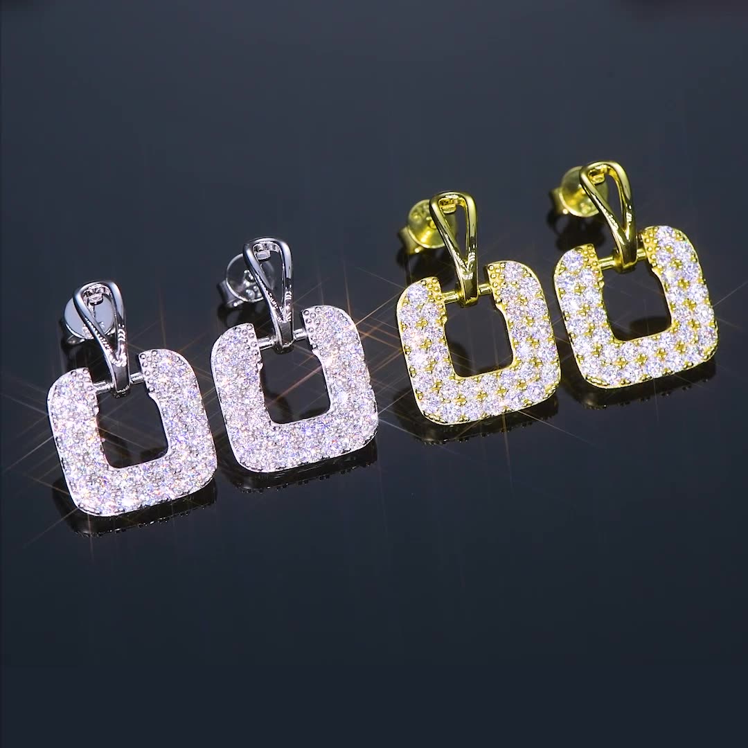Diamond Passed Test 925 Sterling Silver VVS1 Moissanite Earrings Jewelry for Girls Women Nice Gift Studs
Diamond Passed Test 925 Sterling Silver VVS1 Moissanite Earrings Jewelry for Girls Women Nice Gift Studs