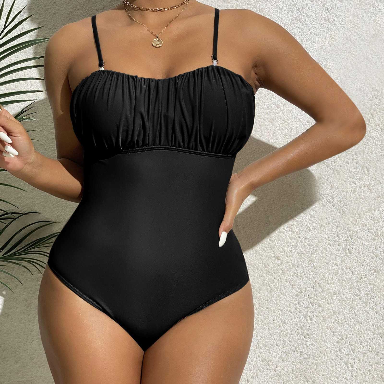 Women's Plus Size Swimwear Swimsuit Women Plus Size Bikini Swimwear Sexy Pleated Chest Back Hollow Out Strap Swimwear Brazilian Swimwear Bathing Suit Z0508, Grey
Women's Plus Size Swimwear Swimsuit Women Plus Size Bikini Swimwear Sexy Pleated Chest Back Hollow Out Strap Swimwear Brazilian Swimwear Bathing Suit Z0508, Grey