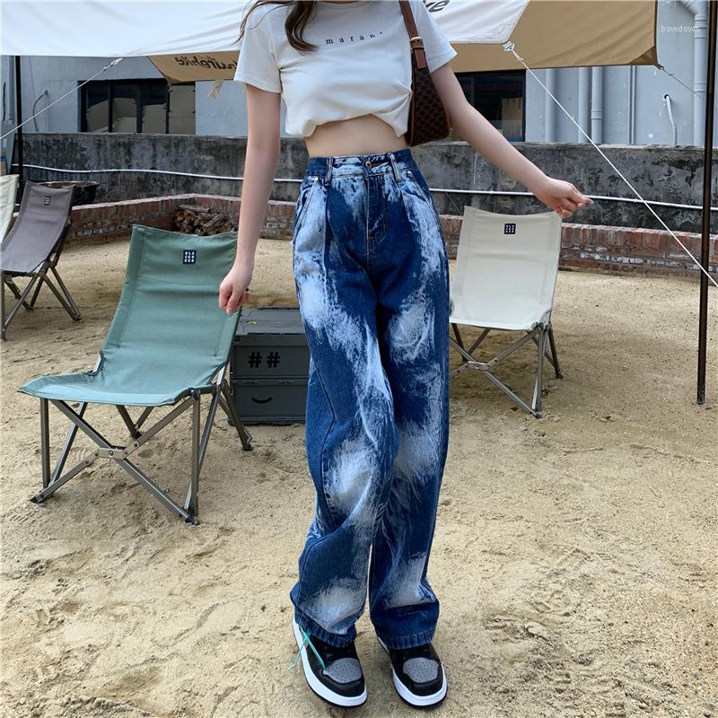 Women' Jeans Autumn And Winter Blue Color Tie-Dyed Straight Cotton Large Size Loose Street Wide Leg Mopping BF Trousers
Women' Jeans Autumn And Winter Blue Color Tie-Dyed Straight Cotton Large Size Loose Street Wide Leg Mopping BF Trousers