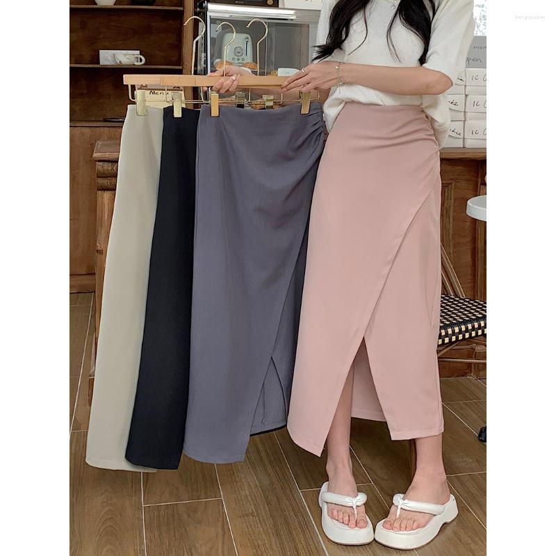 Skirts Korean Split Skirt Women Fashion Summer High Waist Slim Casual Solid Color Clothing Faldas Mujer Moda K713, Khaki
Skirts Korean Split Skirt Women Fashion Summer High Waist Slim Casual Solid Color Clothing Faldas Mujer Moda K713, Khaki