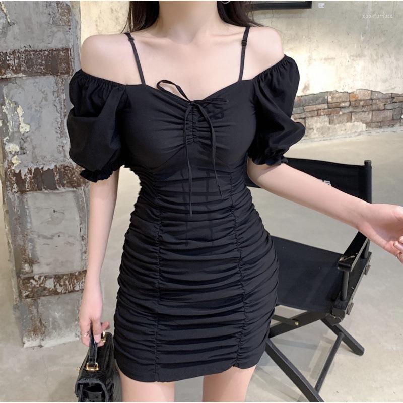Party Dresses Sexy Off Shouler Mini Dress For Girl' Summer Korean Square Neck Short Sleeve Women' Black French Slim
Party Dresses Sexy Off Shouler Mini Dress For Girl' Summer Korean Square Neck Short Sleeve Women' Black French Slim