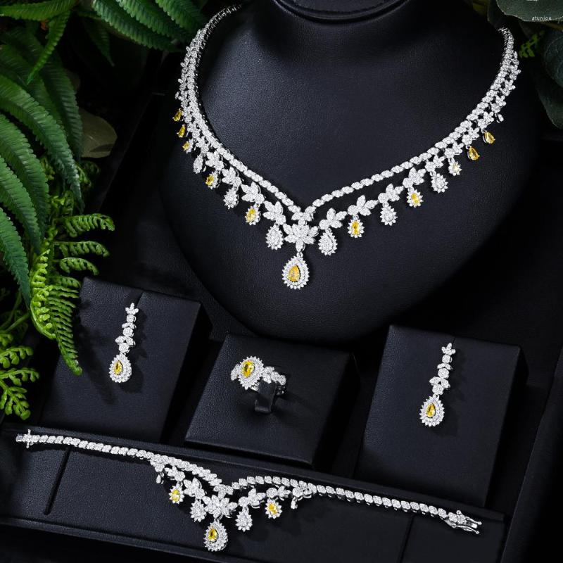 Necklace Earrings Set Siscathy Dubai Arab Bride Wedding Jewelry For Women Luxury Full Cubic Zircon Bracelet Bangle Engagement Accessories, Picture shown
Necklace Earrings Set Siscathy Dubai Arab Bride Wedding Jewelry For Women Luxury Full Cubic Zircon Bracelet Bangle Engagement Accessories, Picture shown