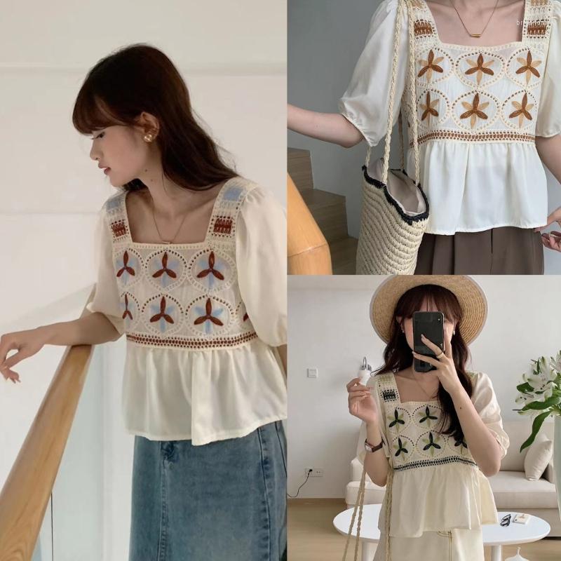Women's Blouses Patchwork Hollows Daily Tops Knitted Patterned Cute Chiffon Short Sleeves Shirt DropShip, Green
Women's Blouses Patchwork Hollows Daily Tops Knitted Patterned Cute Chiffon Short Sleeves Shirt DropShip, Green