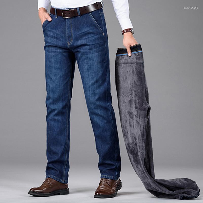 Men's Jeans Classic Style Winter Men's Warm Business Fashion Casual Denim Stretch Cotton Thick Fleece Pants Male Brand Trousers, Blue
Men's Jeans Classic Style Winter Men's Warm Business Fashion Casual Denim Stretch Cotton Thick Fleece Pants Male Brand Trousers, Blue