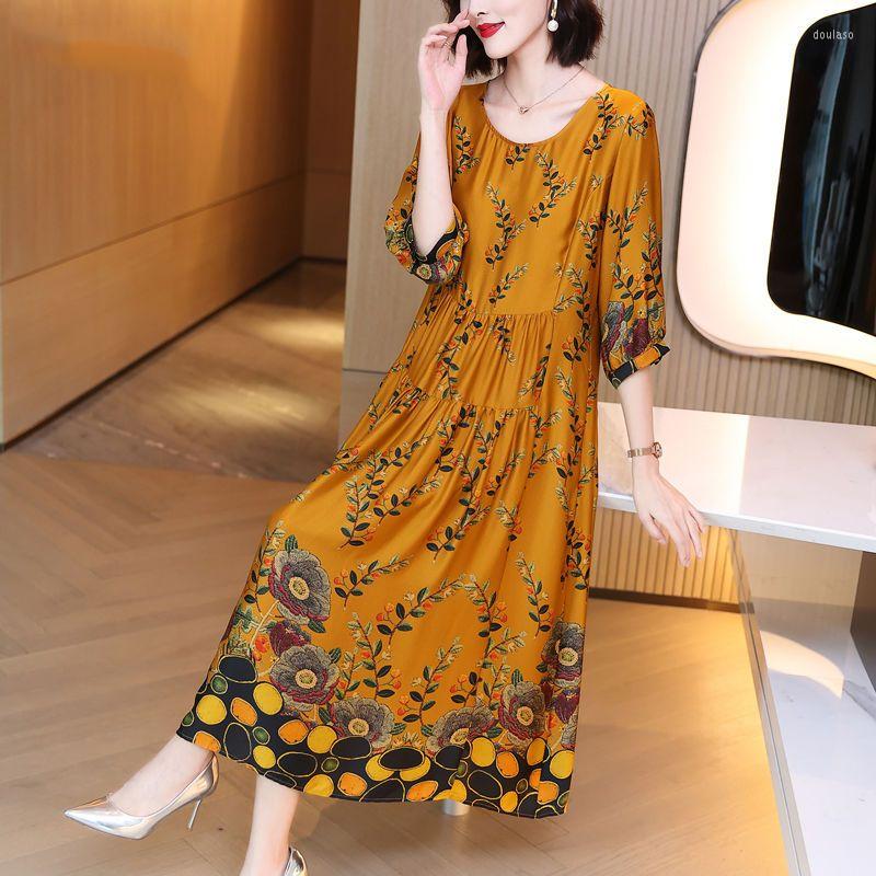 Party Dresses Summer Floral Natural Silk O-Neck Midi Dress Women Boho Fashion Beach Sundress 2023 Korean Elegant Bodycon Casual Q720
Party Dresses Summer Floral Natural Silk O-Neck Midi Dress Women Boho Fashion Beach Sundress 2023 Korean Elegant Bodycon Casual Q720