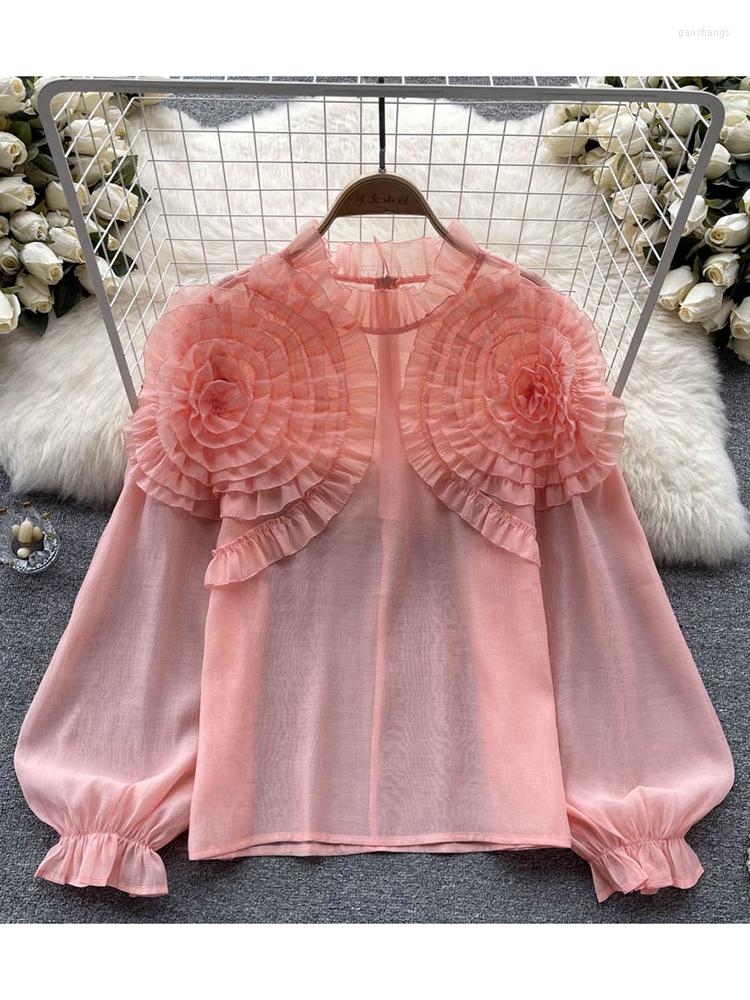 Women's Blouses Women Spring Summer Blouse Korean Versatile Gentle Wind Flower Petal Bubble Sleeve Shirt Temperament Small And Unique Top, Black
Women's Blouses Women Spring Summer Blouse Korean Versatile Gentle Wind Flower Petal Bubble Sleeve Shirt Temperament Small And Unique Top, Black