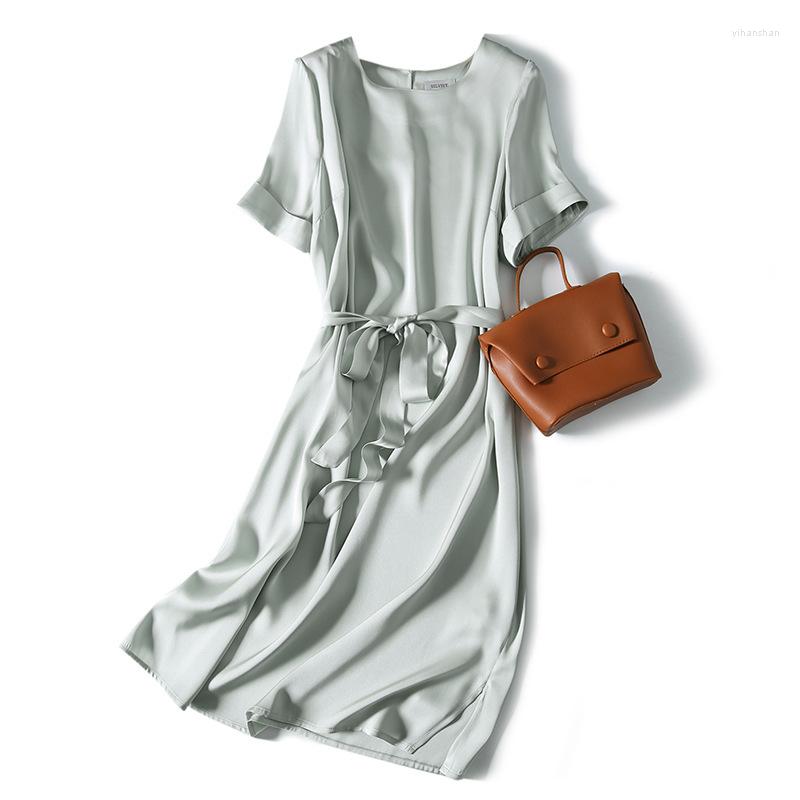 Party Dresses Satin Silk Dress Women's Mulberry French Waist Slim A-line Long Skirt Summer Style, Mint green
Party Dresses Satin Silk Dress Women's Mulberry French Waist Slim A-line Long Skirt Summer Style, Mint green