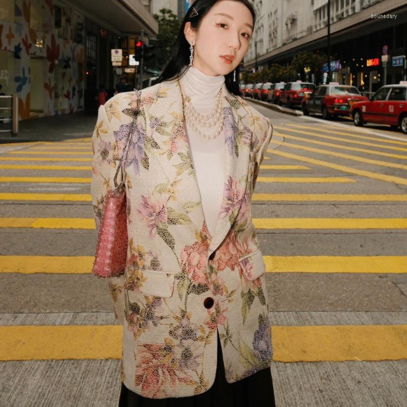 Women' Suits 2023 Summer Commuter Style Women Printed Loose Belt Pocket Blazer, Beige
Women' Suits 2023 Summer Commuter Style Women Printed Loose Belt Pocket Blazer, Beige