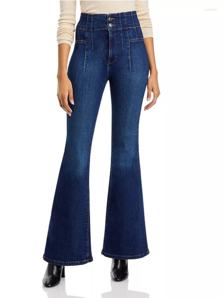 Women's Jeans Women's Fashion High Waist Pleated Lines Double Button Thin Flared Pants Slim Stretch Lady Denim 2023, Black
Women's Jeans Women's Fashion High Waist Pleated Lines Double Button Thin Flared Pants Slim Stretch Lady Denim 2023, Black