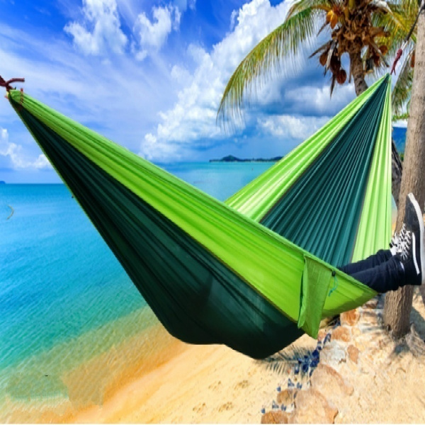 Camping hammock-outdoor backpack survival or traveler s favorite high quality equipment-portable lightweight parachute nylon, many styles to