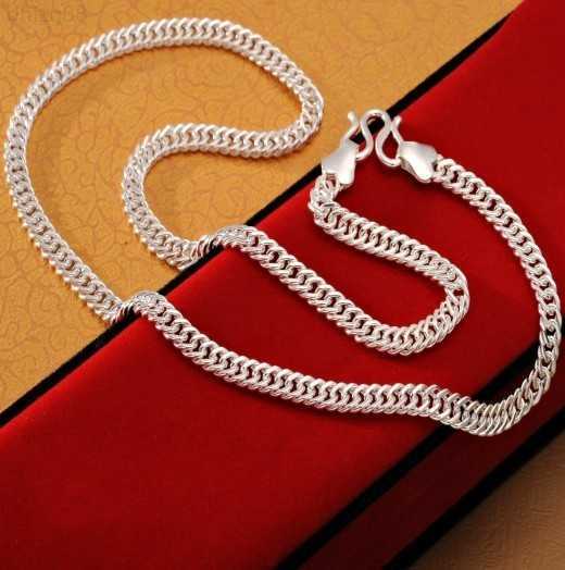 Genuine 999 Sterling Silver Hip Hop Necklace Men's Thick Whip Chain Flat Chain Baby Children's Foot Silver Chain Handmade Flat Chain
Genuine 999 Sterling Silver Hip Hop Necklace Men's Thick Whip Chain Flat Chain Baby Children's Foot Silver Chain Handmade Flat Chain