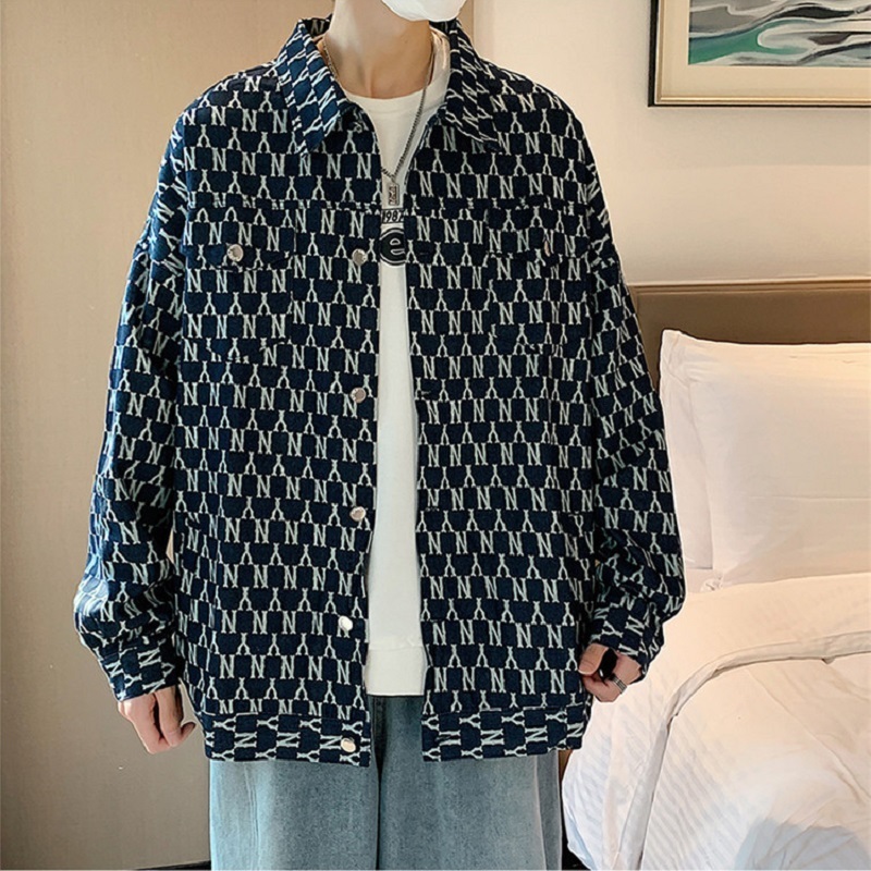 Men's Jackets Men's Fashion Full Print Denim Jacket Spring and Autumn Brand Letter Printed Jacket Ins Sports Trend Casual Men's Jackets 230509, Dark blue
Men's Jackets Men's Fashion Full Print Denim Jacket Spring and Autumn Brand Letter Printed Jacket Ins Sports Trend Casual Men's Jackets 230509, Dark blue