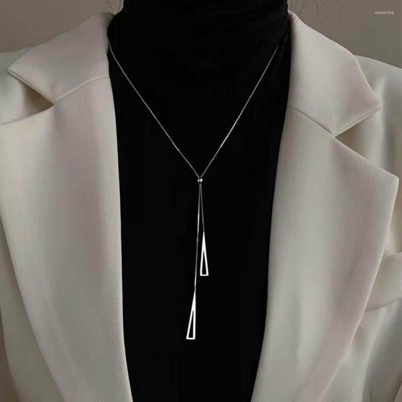Pendant Necklaces Est Punk Niche Sweater Chain Customer Necklace For Women Fashion Triangle Geometric Alloy Accessories Birthday Party Gift
Pendant Necklaces Est Punk Niche Sweater Chain Customer Necklace For Women Fashion Triangle Geometric Alloy Accessories Birthday Party Gift