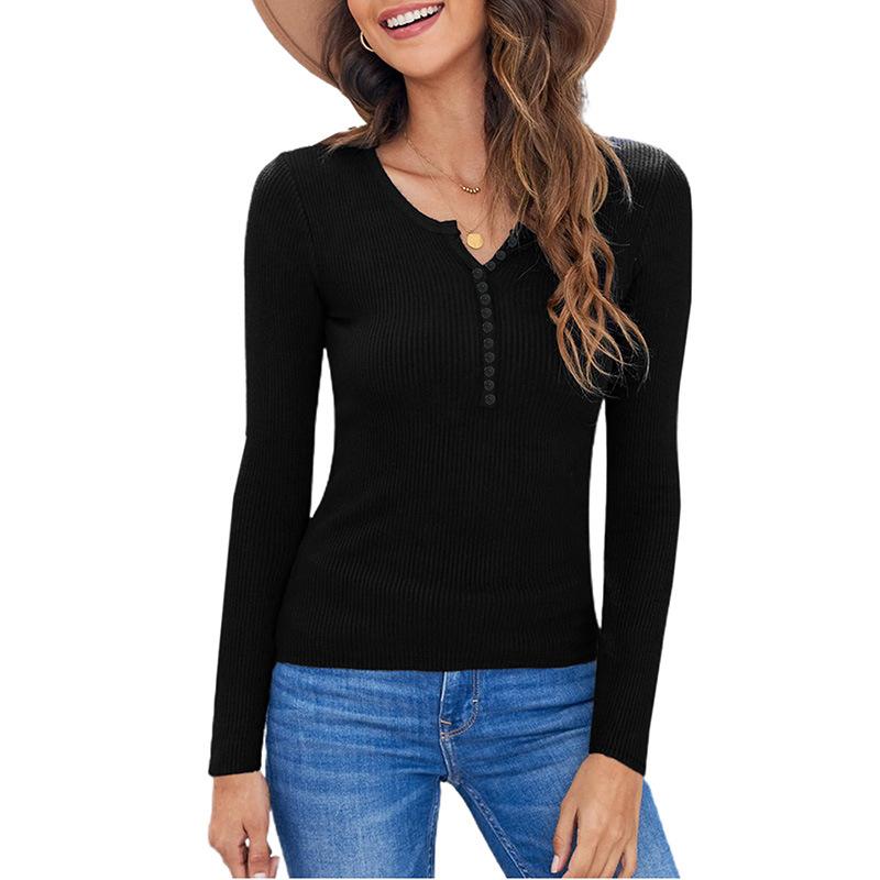 Women's Knits & Tees CYDNEE Fashion Knitted Sweater Women Fall/winter 2023 Solid Color Buttoned Long-sleeved Bottoming Tops, Pink
Women's Knits & Tees CYDNEE Fashion Knitted Sweater Women Fall/winter 2023 Solid Color Buttoned Long-sleeved Bottoming Tops, Pink