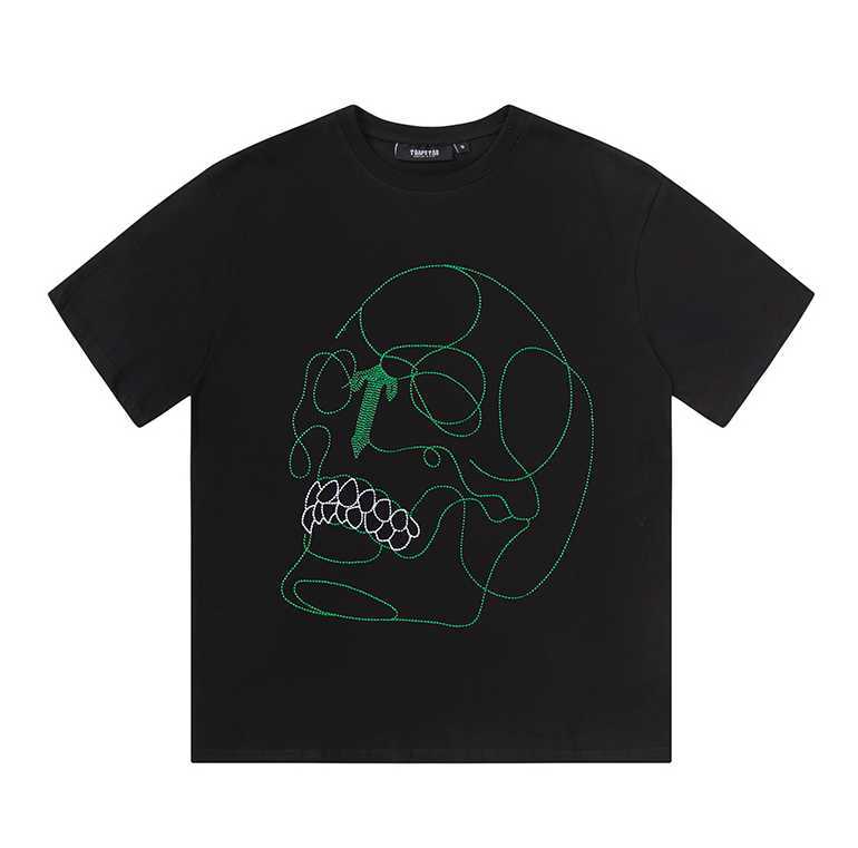 Designer Fashion Clothing Tshirt Tees High Street Trapstar Skull Letter Printing Short Sleeve Mens Womens Loose Street Cotton Round Neck Tshirt Fashion Label for sa, Black
Designer Fashion Clothing Tshirt Tees High Street Trapstar Skull Letter Printing Short Sleeve Mens Womens Loose Street Cotton Round Neck Tshirt Fashion Label for sa, Black