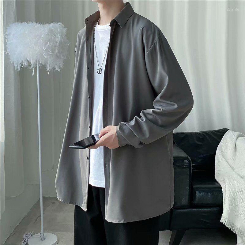 Men's Casual Shirts Long Sleeve Men Solid Color Loose Oversize S-3XL Harajuku All-match Simple Summer Draped High Quality Korean Style, White
Men's Casual Shirts Long Sleeve Men Solid Color Loose Oversize S-3XL Harajuku All-match Simple Summer Draped High Quality Korean Style, White