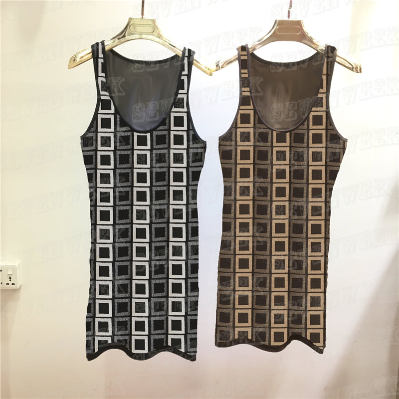 Jacquard Letter Womens Vest Dresses Knitted Skirts Summer Vintage Sling Dress High Grade Women Clothing, Black
Jacquard Letter Womens Vest Dresses Knitted Skirts Summer Vintage Sling Dress High Grade Women Clothing, Black